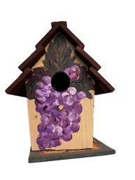 Hand Decorated Grapevine Motif Birdhouse