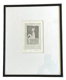 Kitty Blandy Signed Lithograph 'Nude' 13' X 17'