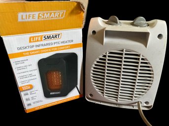 2 Space Heaters Desk Top By Life Smart And Pelonis