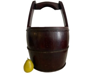 19th Century Southern Chinese Wooden Bucket