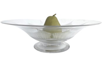 Vintage Low Pedestal Crystal Bowl
