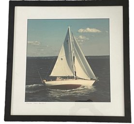 Large Sailboat Photograph 'Pisces 1991-New Sails' (C-17)