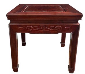 Small Carved Rosewood Asian Table