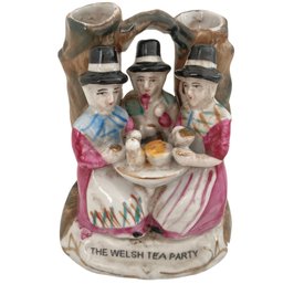 Rare Small Staffordshire Repro 'The Welsh Tea Party'