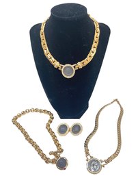 Gold Tone And 'Coin' Jewelry - Includes Carolee Suite - 4 Pieces