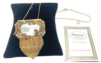 18K Gold Plated Marena Augsburg Pin/Neckpiece