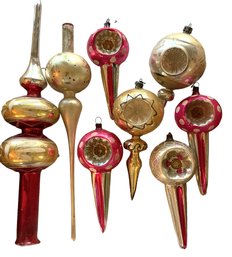 Collection Of Vintage Christmas Ornaments Including Tree Toppers (CO 4)