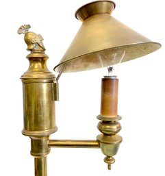 Vintage Brass Knight Desk Lamp 24.5'