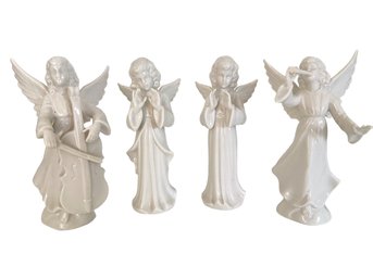 Four Vintage Karl-Heinz Klutte Crown Dresden Angel Figurines