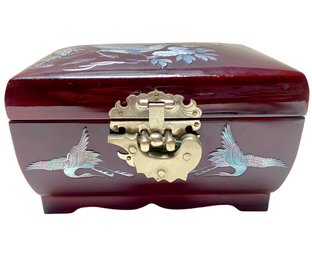 Fantastic Lacquered Wood Jewelry Box