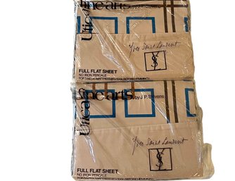 Vintage Yves Saint Laurent Two Flat Sheets