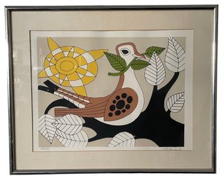 Signed Partridge Lithograph By Listed Artist John Murray Norment (American 1911-1988) 20' X 16'