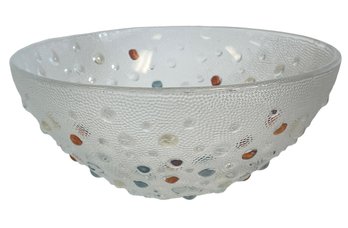 Vintage Dansk Frosted Glass Bowl
