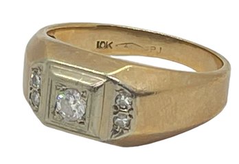 Men's 10K Gold And Diamond Ring 3.0 DWT