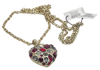 White House Black Market Heart Necklace - NWT
