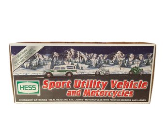 Vintage Hess Sport Utility & Motorcycles - New In Box