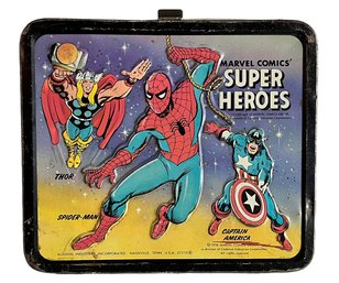 Vintage 1976 Marvel Comics Super Heroes Metal Lunch Box