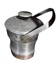 Vintage Mid Century Galvanized Aluminum Ice Bucket
