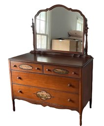 Fine Antique Dresser & Swivel Mirror By Hespeler Furniture - Appraised Value $1200