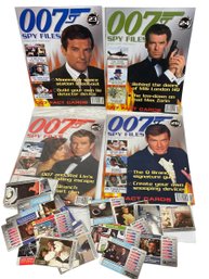 Four 2002 James Bond 007 Spy File Magazines & 25 Fact Cards
