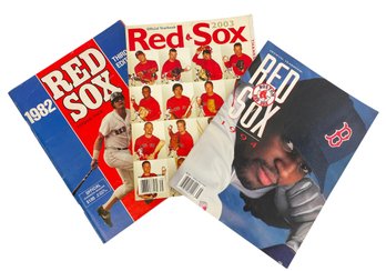Three Boston Red Sox Yearbooks