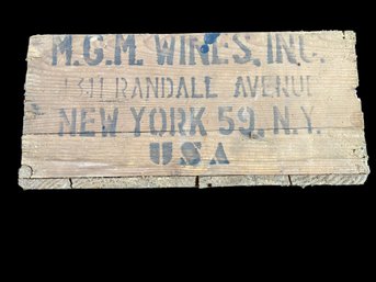 MGM Wines Inc.randall Ave. New York 59.NY USA