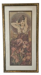 'Amethyst' By Alphonse Mucha -  Print Of 1900 Art