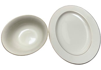 Lenox Cosmopolitan Collection 'Hayworth' Pattern Two Serving Pieces