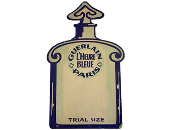 1930s GUERLAIN L'HEURE BLEUE Perfume Art Deco Advertising Card