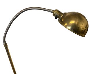 Vintage Brass Gooseneck Floor Lamp