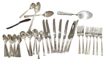 Wallace 1938 'Personality' Silver Plate Partial Flatware - Partial Set  - 40 Pieces