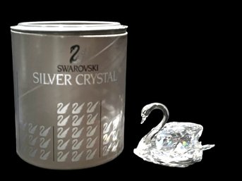 Small Swarovski Crystal Swan (c)