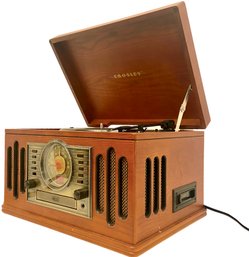 Antique Style Turntable, CD, Radio System By Crosley