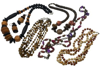 Tribal Woods And Beads - 6 Pieces