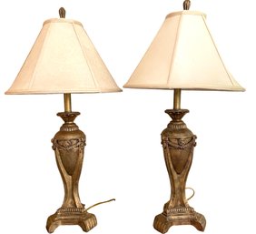 Pair Of Gold Table Lamps
