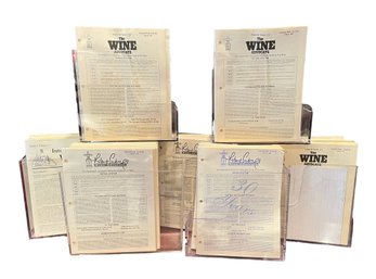 Many Volumes Of Wine Enthusiast Newsletters