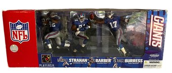 NEW IN Box NY Giants Action Figures -Strahan, Barber, Burress