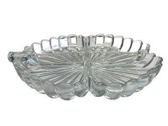 Vintage Divided Clover Relish Tray