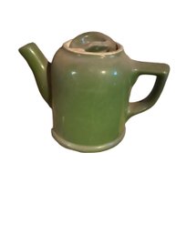 Mid Century Hall Avocado Green Ceramic Tea Pot