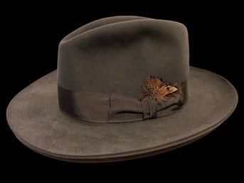 Scala Gentleman's Designer Fedora 100 Percent Fur Felt