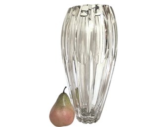 Large Vintage Cut Lead Crystal Vase