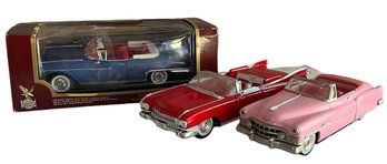 Trio Of Vintage Model Cadillacs - One In Original Box