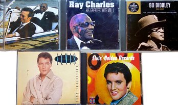 5 Elvis, Chuck Berry, Bo Didley, Ray Charles  CDs