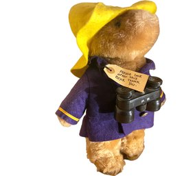 Vintage Paddington Bear In Peacoat - Eden Toys Circa 1975