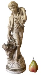 Mid Century Alexander Backer Statue Of Garden Boy