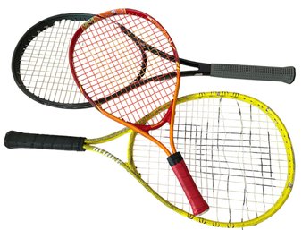 Three Tennis Racquets
