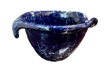 Bennington Potters Agate Blue Spouted Mixing Bowl