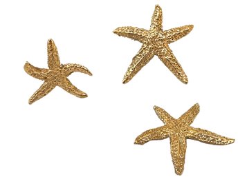 14K Gold Starfish - 3 Pieces