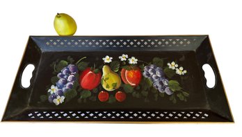 Lovely Vintage Hand Painted Tole Tray