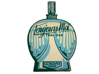 1930s CORDAY PARIS-TOUJOURS MOI Perfume Art Deco Advertising Card